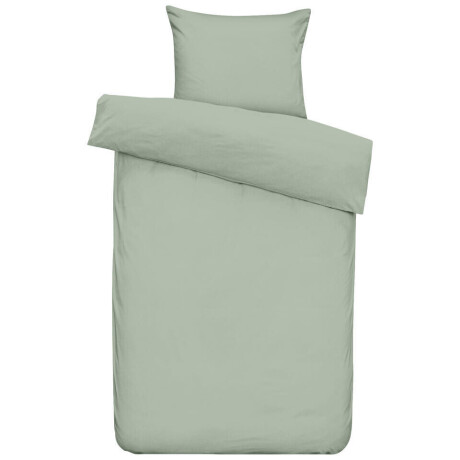 2e Halve Prijs Leen Bakker - Dekbedovertrek Luka - 140x200/220 Cm - Katoen - Groen