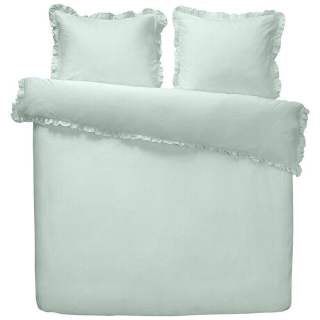 2e Halve Prijs Leen Bakker - Dekbedovertrek Cato - 240x200/220 Cm - Katoen - Groen