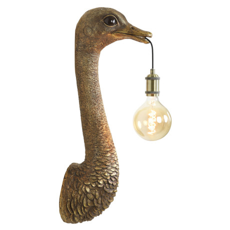 Light & Living Wandlamp 'Ostrich' 72cm, kleur Antiek Brons