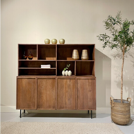 Livingfurn Wandkast 'Elan' Mangohout, 180cm