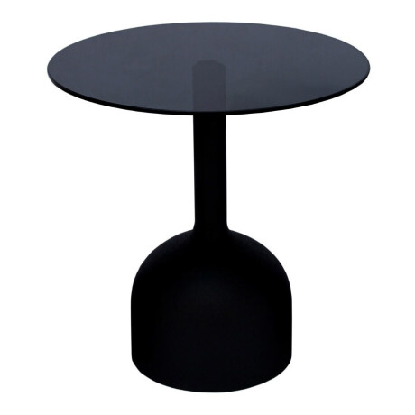 Brix Ronde Bijzettafel 'Isa' Glas en staal, 55cm