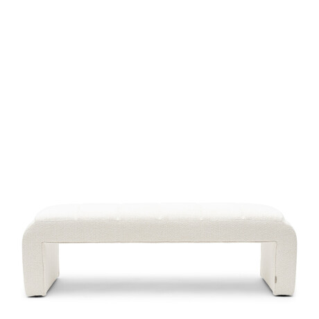 Rivièra Maison Eetkamerbank 'Brera' Bouclé, 160cm, kleur Simply White