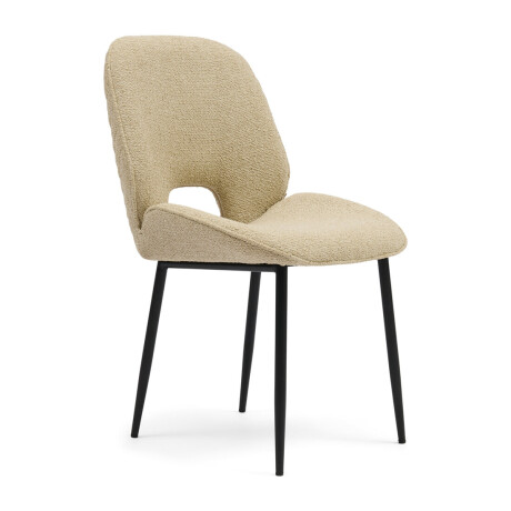 Rivièra Maison Eetkamerstoel 'Mr. Beekman' Bouclé, kleur Natural Grey