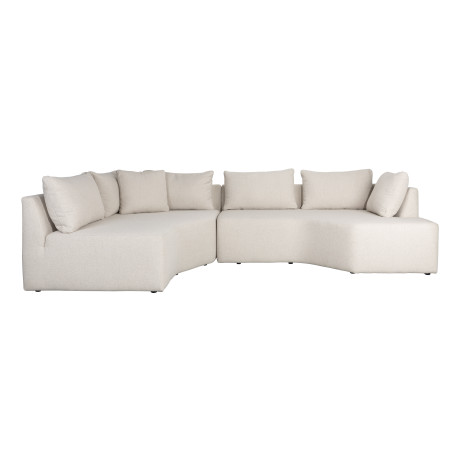 Zuiver Hoekbank 'Prosper' Links, kleur Zand