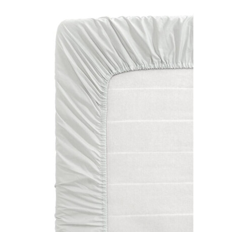Leen Bakker - Hoeslaken Percale Katoen - Licht - 90x200 Cm - Percal Katoen - Grijs