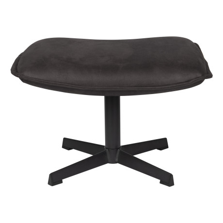 ZILT Hocker 'Belisama' Lederlook, kleur Antraciet