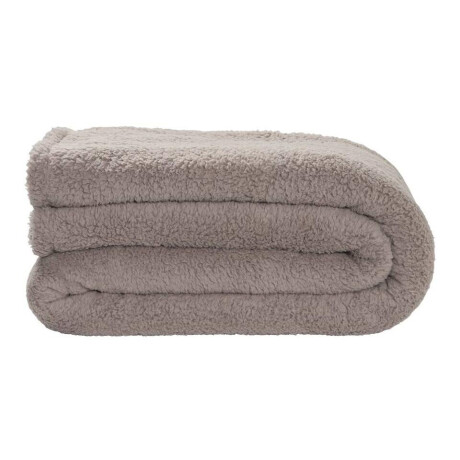 Leen Bakker - Sprei Teddy - 240x220 Cm - Polyester - Taupe