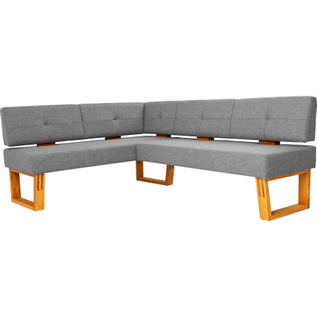 Home affaire Hoekbank Ponza gestoffeerde bank, eetkamerbank met massief houten frame, keukenbank in mooie kleuren, breedte 201x161 cm
