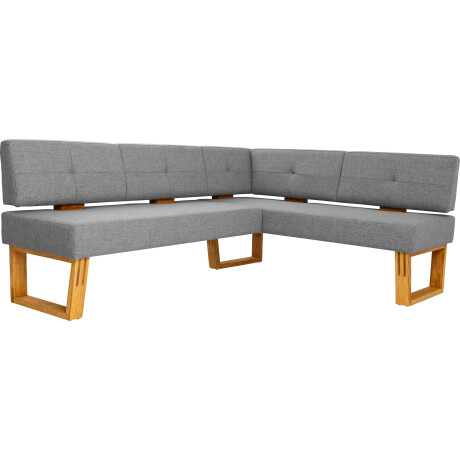Home affaire Hoekbank Ponza gestoffeerde bank, eetkamerbank met massief houten frame, keukenbank in mooie kleuren, breedte 201x161 cm