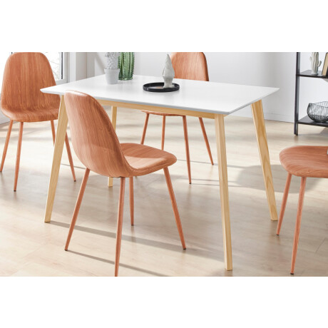INOSIGN Eettafel Cody met poten van massief hout hoekig mdf-tafelblad, in 2 kleurvarianten