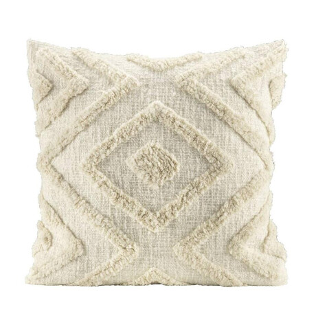 1+1 Gratis Leen Bakker - Sierkussen Sef - Off-white - 45x45 Cm - Polyester/Katoen - Wit