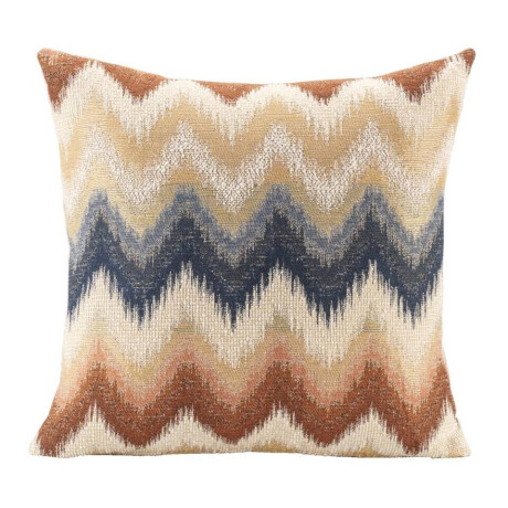 1+1 Gratis Leen Bakker - Sierkussen Ward - Off-white/bruin - 45x45 Cm - Polyester - Multikleur#Blauw#Wit#Bruin