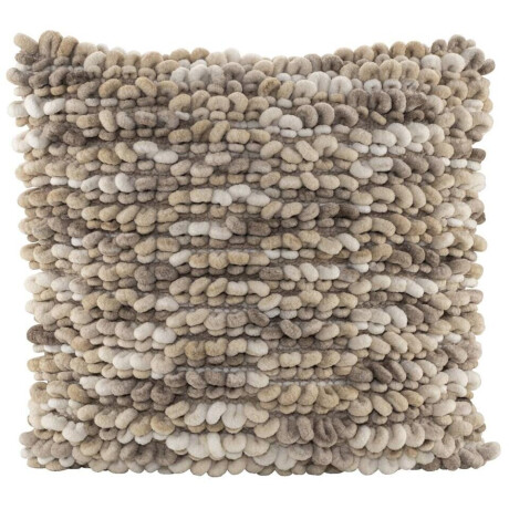 1+1 Gratis Leen Bakker - Sierkussen Iep - /zand - 45x45 Cm - Polyester - Beige - 10x45x45 Cm