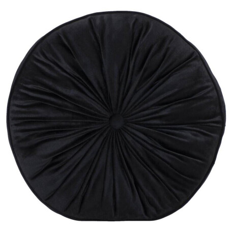 2e Halve Prijs Leen Bakker - Matraskussen Olivia - Ø45x10 Cm - Polyester - Zwart
