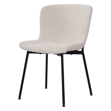 Artistiq Eetkamerstoel 'Ellena' boucle, kleur wit