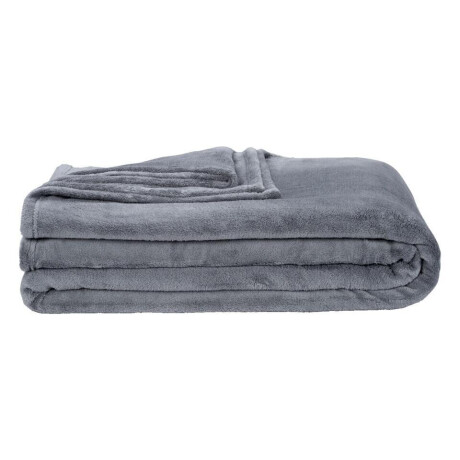 1+1 Gratis Leen Bakker - Plaid Niek XXL - 240x220 Cm - Polyester - Grijs