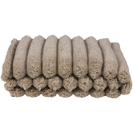 1+1 Gratis Leen Bakker - Plaid Douwe - Zand - 130x170 Cm - Polyester - Beige