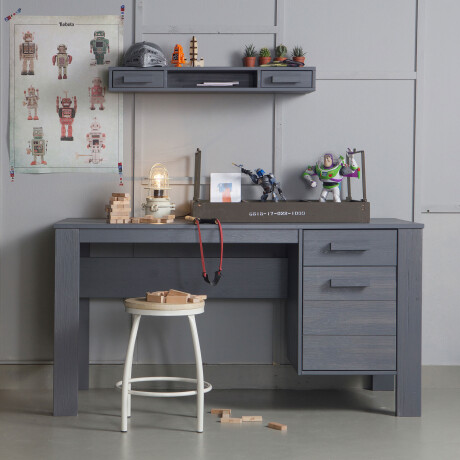 WOOOD Bureau 'Dennis', kleur donkergrijs