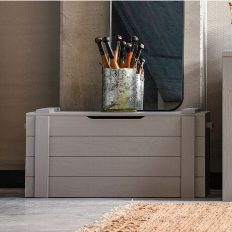 WOOOD Speelgoedkist 'Dennis', kleur betongrijs