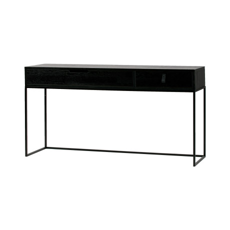 WOOOD Sidetable 'Silas' 140cm, kleur Zwart