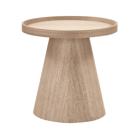 WOOOD Ronde Bijzettafel 'Maud' 39cm, kleur Naturel