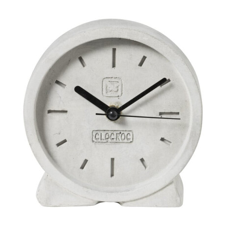 Staande klok cement - grijs - 12.5x12x4 cm