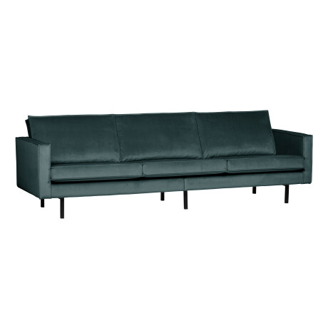 WOOOD Bank 3-zits 'Rodeo' Velvet, 277cm, kleur Blauwgroen