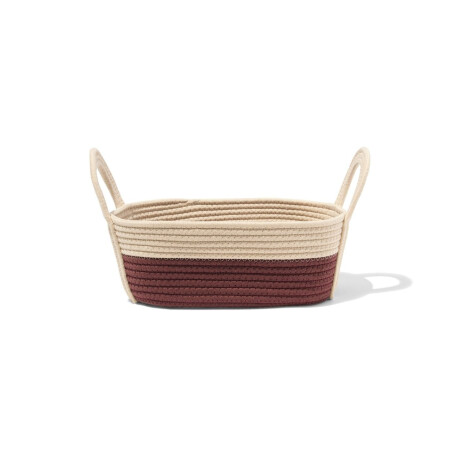 HEMA HEMA Mand 34x13cm Touw Beige