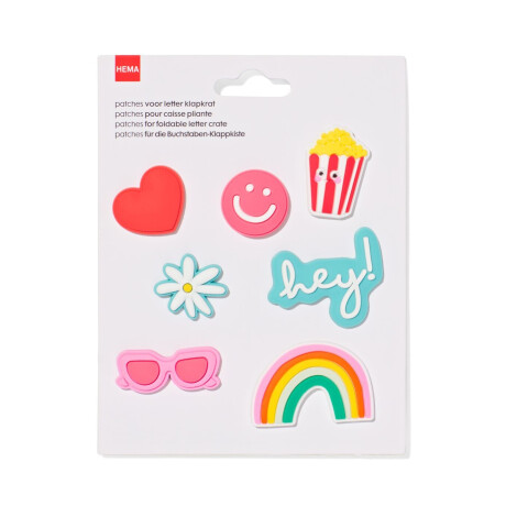 HEMA HEMA Patches Letter Klapkrat Vrolijk