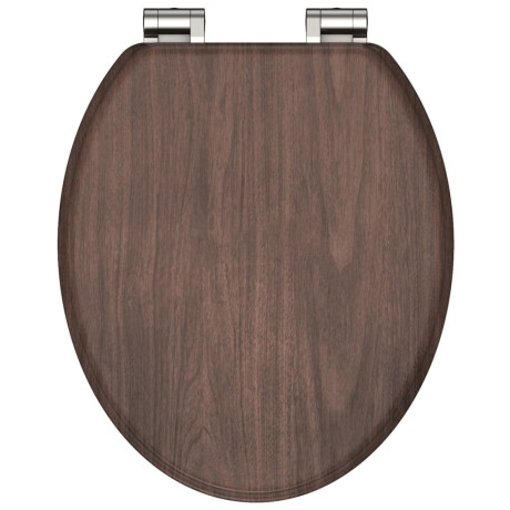 SCHÜTTE Toiletbril met soft-close DARK WOOD MDF