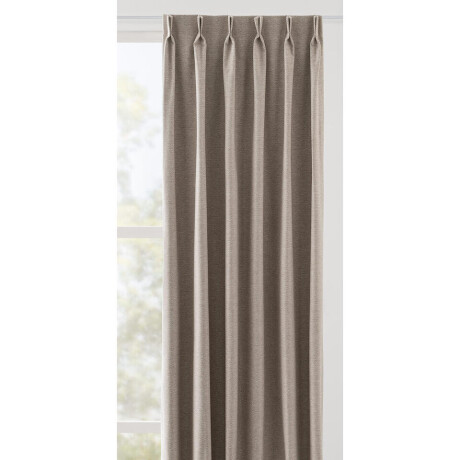 Leen Bakker - Gordijnstof Esmee - Velours - Beige - B145 Cm