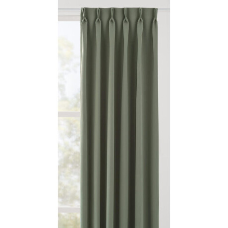 Leen Bakker - Gordijnstof Milano - Grijs/ - Polyester - Groen - B145 Cm