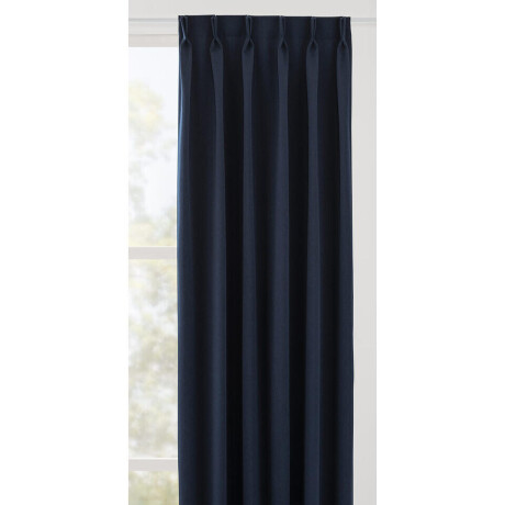 Leen Bakker - Gordijnstof Aiden - Polyester - Blauw - B150 Cm