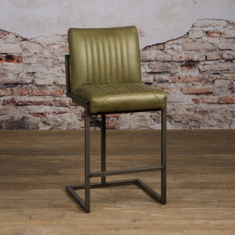 Tower Living Barkruk 'Ferro' (zithoogte 67cm), kleur Groen