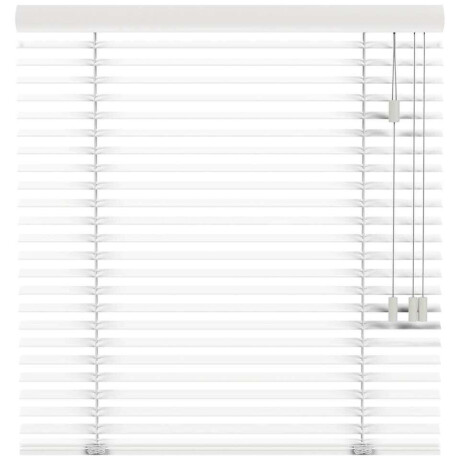 25% korting - Leen Bakker - Fenstr En Jaloezie New York 50mm - Off-white (10712) - Hout - Wit - 120x10x10 Cm