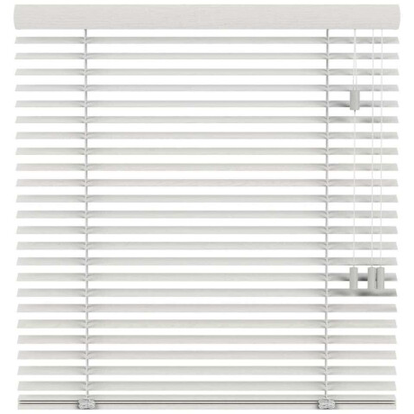 25% korting - Leen Bakker - Fenstr En Jaloezie Praag 50mm - Off-white (10714) - Hout - Wit - 120x10x10 Cm