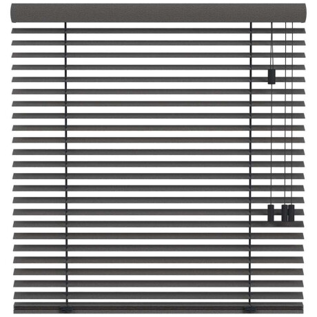 25% korting - Leen Bakker - Fenstr En Jaloezie Praag 50mm - Antraciet (20710) - Hout - Grijs - 120x10x10 Cm