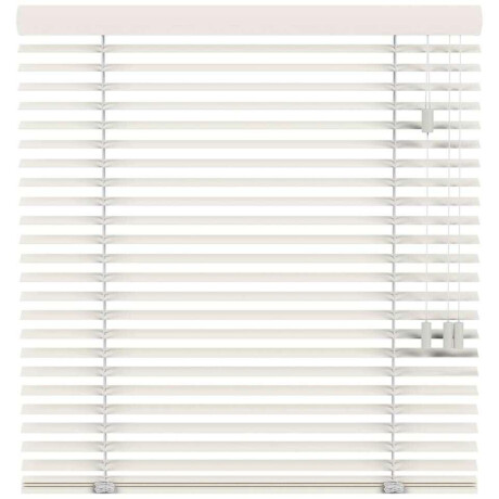25% korting - Leen Bakker - Fenstr En Jaloezie Kopenhagen 50mm - Off-white (10715) - Hout - Wit - 120x10x10 Cm