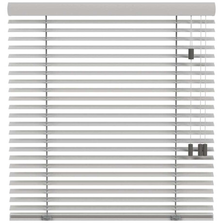 25% korting - Leen Bakker - Fenstr En Jaloezie Kopenhagen 50mm - Licht (20020) - Hout - Grijs - 120x10x10 Cm