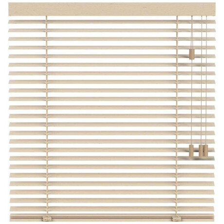 25% korting - Leen Bakker - Fenstr En Jaloezie Oslo 50mm - Licht Eiken (25952) - Hout - Beige - 120x10x10 Cm