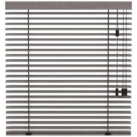 25% korting - Leen Bakker - Fenstr En Jaloezie Oslo 50mm - Bruin (20971) - Hout - Grijs - 120x10x10 Cm