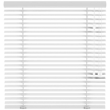 25% korting - Leen Bakker - Fenstr En Jaloezie Budapest 50mm - (10318) - Hout - Wit - 120x10x10 Cm