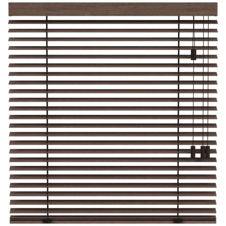25% korting - Leen Bakker - Fenstr En Jaloezie Oslo 50mm - Donker (30402) - Hout - Bruin - 120x10x10 Cm