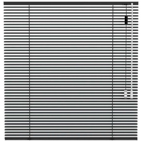 25% korting - Leen Bakker - Fenstr Jaloezie 25mm Extra Mat - Donker (20519) - Aluminium - Grijs - 120x10x10 Cm