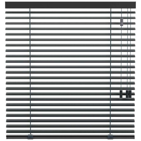25% korting - Leen Bakker - Fenstr Jaloezie 50mm Standaard Lak - Antraciet (20717) - Aluminium - Grijs - 120x10x10 Cm