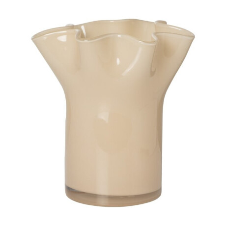 Vaas golf - wit - 22.5x20x19 cm