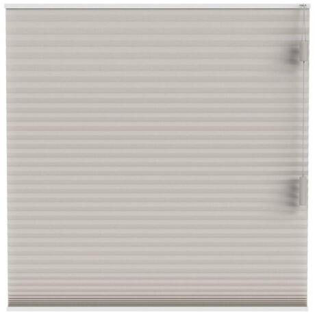 25% korting - Leen Bakker - Fenstr Plisségordijn Boston Dubbel 25mm Lichtdoorlatend - Linnen (25511) - Polyester - Grijs - 120x10x10 Cm