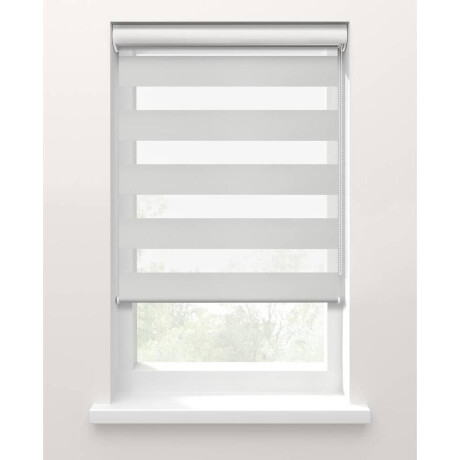 25% korting - Leen Bakker - Fenstr Duo Rolgordijn Nice Lichtdoorlatend - (10044) - Polyester - Wit - 120x10x10 Cm