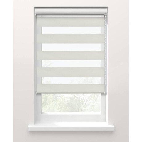 25% korting - Leen Bakker - Fenstr Duo Rolgordijn Nice Lichtdoorlatend - Naturel (25039) - Polyester - Beige - 120x10x10 Cm