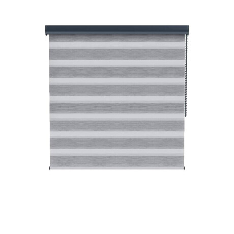 25% korting - Leen Bakker - Fenstr Duo Rolgordijn Marseille Lichtdoorlatend - Antraciet (20707) - Polyester - Grijs - 120x10x10 Cm